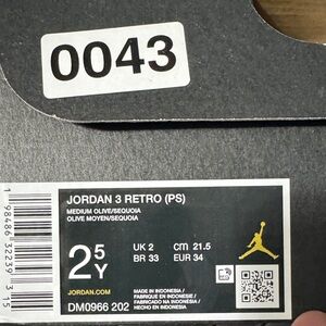 Jordan 3 Retro PS in Olive and Sequoia